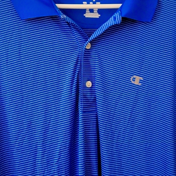 Champion polo shirt blue and white stripes - Picture 4 of 10